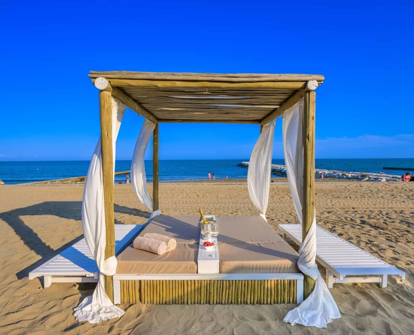 cabana in spiaggia al baia blu