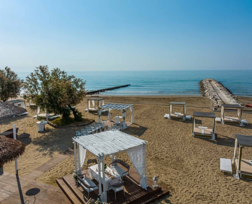 Baia Blu Beach cabanas